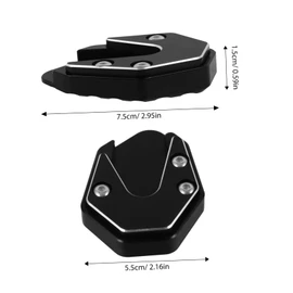 Alipis Motorcycle Kickstand Pad Non Slip Support Plate for Enhanced Stability and Safety Easy Installation for Various Motorcycle Models for Long Rides