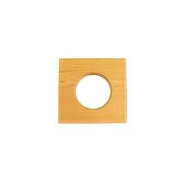 Miller Shingle Clear Cedar Light Block - 7.5 inch x 7.5 inch, 4 1/8"" Hole - 4 Pack, Natural