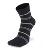 Civiczar Men's Five Toe Socks, Business Socks, Crew Length, Cotton,