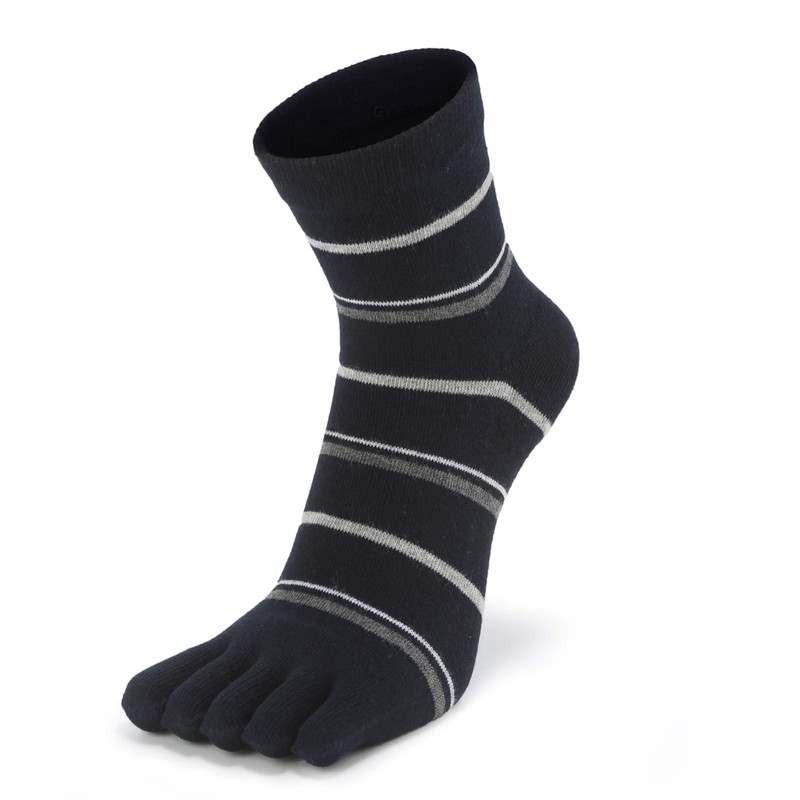 Civiczar Men's Five Toe Socks, Business Socks, Crew Length, Cotton,