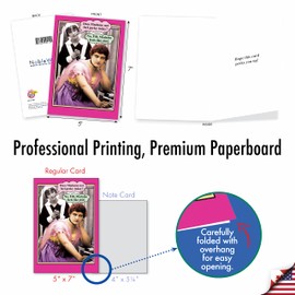 NobleWorks - 36 Assorted Funny Mixed Occasions Blank Greeting Cards Box Set w/Envelopes, Humor B-Day, Get Well for Men, Women (36 Designs, 1 Each) - Big Laughs Collection AC6669XXG-B1x36