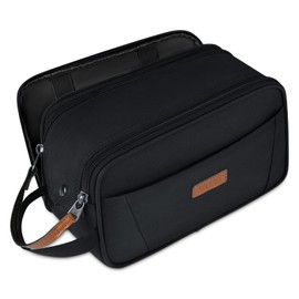 Neceser Hombre Maquillaje Neceser de Viaje Impermeable Bolsa de Baño para Hombres negro