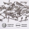 SKIR'CO Pack of 50 Stainless Steel Blind Rivets 4.0 x