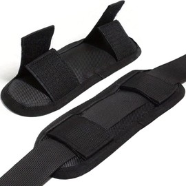 ALLVD 2-Pack Shoulder Pad Cushion, Easy to Wear, Disperse Overweight, Anti-Slip, Breathable, Perfect for Computer Bag, Camera Bag, Travel Bag, Sports Bag, Rucksack (Black)