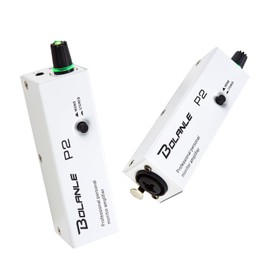 P2 Portable in Ear Monitor Amplifier, Headphone Amp with XLR and TRS Input 3.5mm Output, Headphone Amplifier with Stereo/Mono Switch for Keyboardists, Drummers, Guitar (Single Channel)