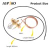 Aupoko Burner Pilot Kit, M8*1 Thermocouple and 900mm Ignition Pilot,