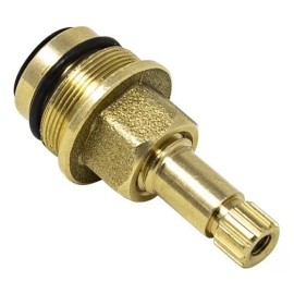 Metalflu Cartucho De Vastago Arbol Para Llave Regadera Paquete 2 Pzs Acabado Brillante Color Marrón Claro