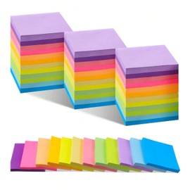 (14 Pads) Sticky Notes, Colourful, Assorted Self Stick Notes, School Supplies, Office Products, Writing Memo, Daily Life Organisation.