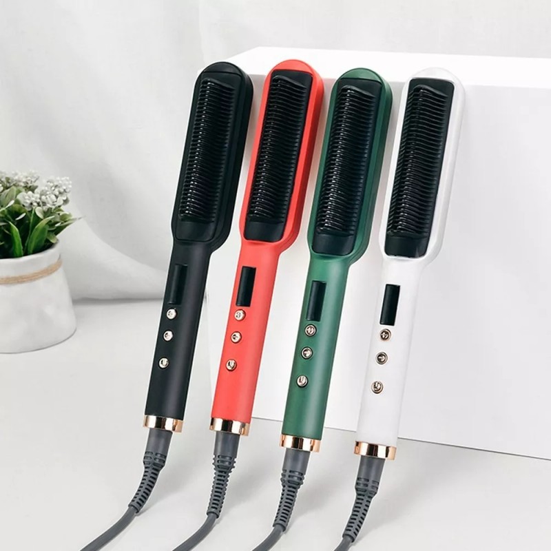prancha de cabelo,chapinha de cabelo Cepillo Rizador De Pelo, Peine,