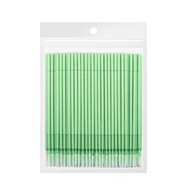 BLOOPIC Micro Cotton Swabs, 100 Pcs Eyelash Applicator, Extra Fine Cotton Swabs, Eyelash Essence, Lash Lift, Disposable Makeup Tools, For Eyelashes, Mascara Brush, Gel Nail Painting, High Fiber, Long