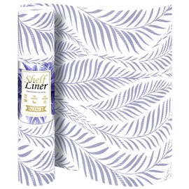 Jersow Non Slip Shelf Liner Non Adhesive 12" X 240", Cabinet Drawer Liner, for Kitchen Cabinets/Refrigerator/Wire Shelving/Bathroom/Pantry-Heavy Duty, Easy to Trim, Durable(Lavender)