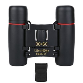 Mini Binoculars 30x60 High Definition Wide Viewing Portable Low Light Night Vision Binocular Telescope Green Film