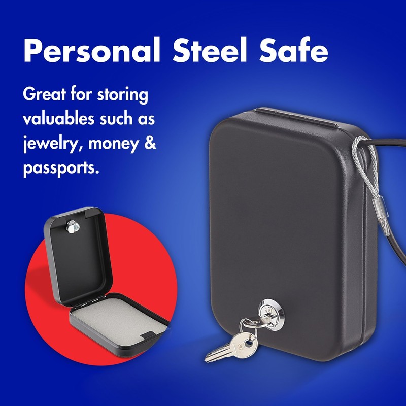 Helix - Personal Safe - Steel - Keyed Lock