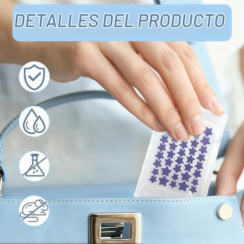 MYDEAR 480 Parches para Acné, Parches Hidrocoloides para Espinillas, Calcomanías