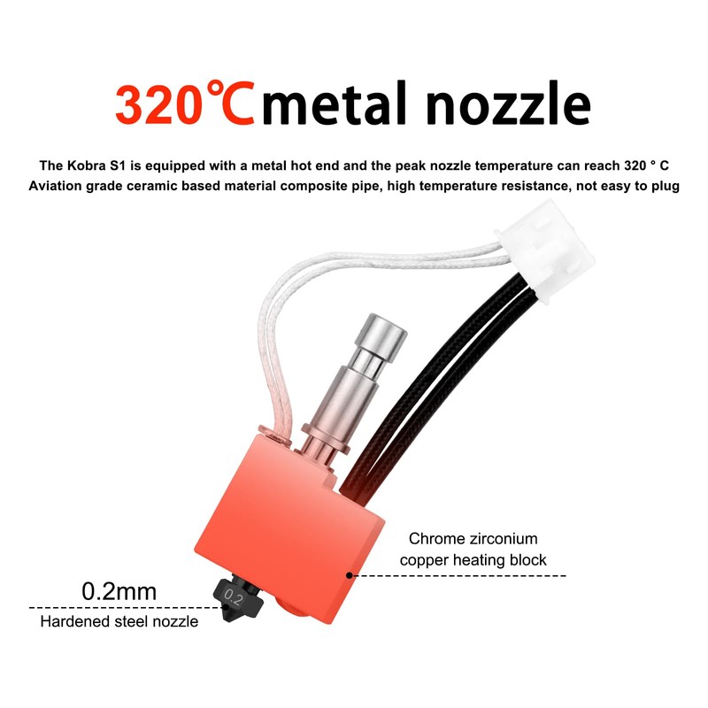 Kobra S1 Hot End S1 Combination Hot End 4pcs Kobra