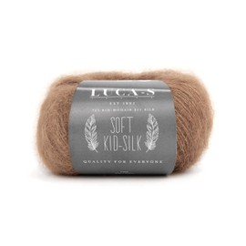 Soft Kid Mohair & Silk Yarn for Knitting & Crochet, 75% Mohair 25% Silk, 25g 210m Fluffy Soft Yarn