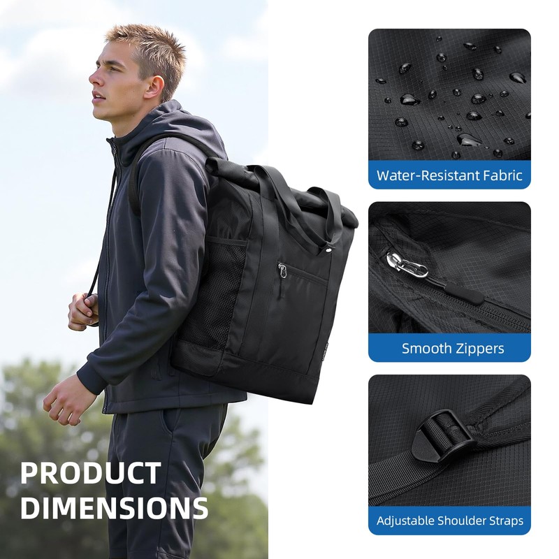GOLF QUALITY Rolltop Backpack Women Men Backpack Bag 2 in
