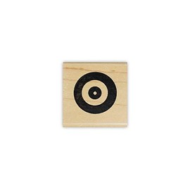 Target Mounted Rubber Stamp - Bullseye #14