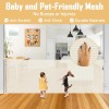 KISKIZ 42 Inch Tall Retractable Baby Gates for Doorways, 75”Long