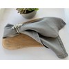Eight Owls Linen Napkins – 100% Pure Stonewashed Linen Cloth