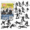 TimMee Plastic Army Men - Black 48pc Toy Soldier Figures