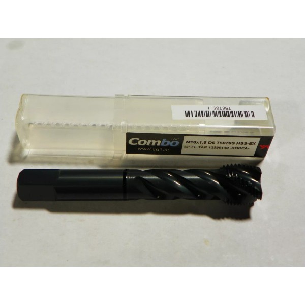 YG1 M18 x 1.5 Spiral Flute Combo Tap T5676S 4