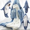 Shark Blanket Hoodie Kid, Wearable Shark Blanket, Shark Sleeping Bag,