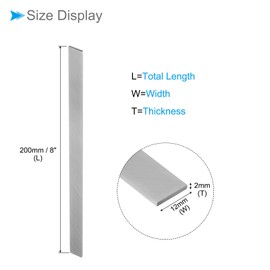 CoCud Square Tool Bit 2mm x 12mm x 200mm High Speed Steel 4241 Turning Tool Fly Cutter Mill Blank (Application: Machine for Lathe Milling Machine) 2pcs