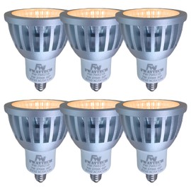 FWAYTECH LED Halogen Bulb, ez10 jr12v60w, COB7W, LED Spotlight, 12V Halogen Bulb 60W-75W Equivalent, Compatible with Enclosed Fixtures (7W EZ10 Base, 60 Degrees), Bulb Color Equivalent(2700K))
