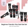 Poly Nail Gel Set, 8 Color Nude Classic, 0.34oz Per
