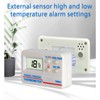 Refrigerator Thermometer Digital Fridge Freezer Temperature Meter Magnetic Back with