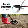 Pitch Fork for Garden, 5-Tine Heavy Duty Pitchfork for Loosening