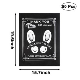 RUENXG Disposable Floor Mats for Car 50Pcs Disposable Car Floor Mat Black Car Floor Mat Protector Portable Vehicle Foot Pads Car Wash Automotive Floor Mat Protector for Car Vehicles Wash 19.6"x15.7"