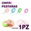 Veraly Cinta Extension Pestañas Colores Micropore Transpirable 1pz