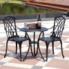 Withniture 3Piece Bistro Set Outdoor Bistro Table and Chair, Patio