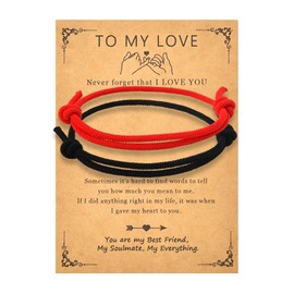 Matching Bracelets for Couples Gifts - To My Love Bracelet Gifts for Husband Wife Boyfriend Girlfriend Birthday Christmas Inspirational Gifts for Fiance Annversary Valentines Day Presents for Him Her