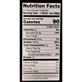 No Man's Land MILD Meat Sticks High Protein Low Calorie Low Carb Premium Meat Snack Carton of 24 1oz Sticks