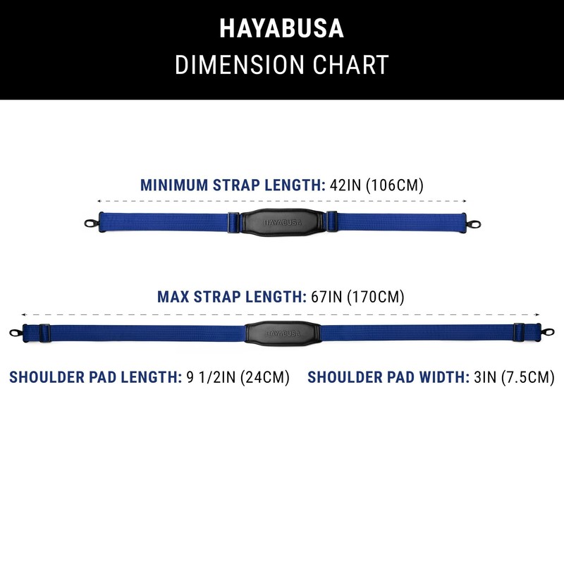 Hayabusa Jiu Jitsu Ranked Duffle Strap - Black, One