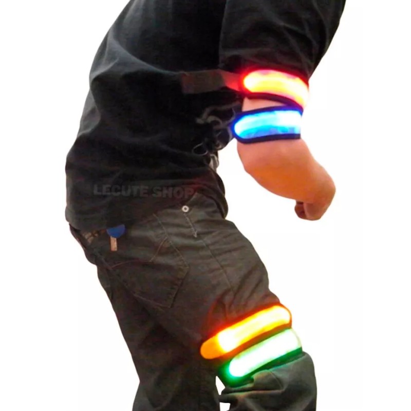 Running Banda Led Corredor Correr Alerta Advertencia Lampara Luz Col