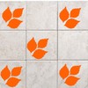 Colorful Leaf Tile wall Sticker for Bathroom, Bathroom stickers, Tile