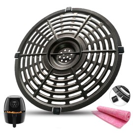 ALJ Air Fryer Replacement Tray for Chefman 3.7QT/3.6QT/3.5QT Air Fryers, Upgraded Double-layer Nonstick Coating Air Fryer Grill Pan, Air Fryer Crisper Plate, Air Fryer Grate for Chefman Air Fryers