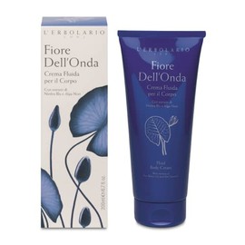 LErbolario L'erbolario body cream - fiore dell'onda - floral, water scent - nourish, moisturize and tone skin with blue water lily and nori seaweed - 