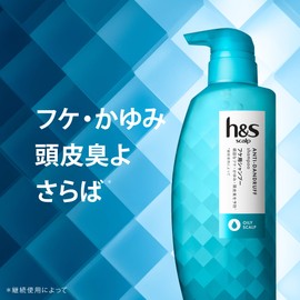 h&s Scalp Oily Scalp Medicated Shampoo, Pump + Refill Set, 11.8 fl oz (350 ml) + 10.1 fl oz (300 ml) (Quasi-Drug)