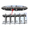 OVSAL Electric Bass Guitar Bridge with Stainless Steel Threaded Saddles