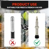 WALWAL Presta French Valve Caps, Anodized Aluminum - Compatible for