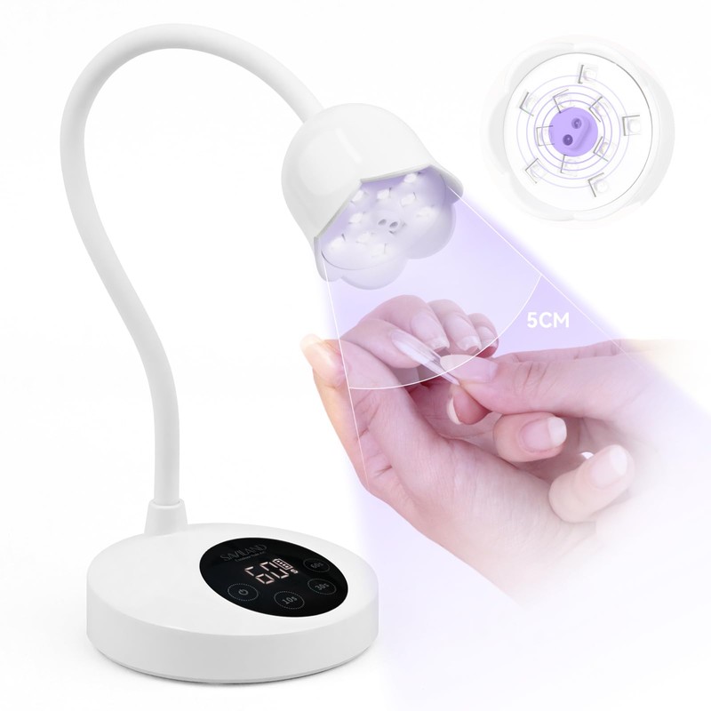 SAVILAND 30W U V Nail Lamp: Gel Nail Lamp Cordless