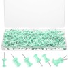 220 Count Green Push Pins, Standard Plastic Head Steel Point
