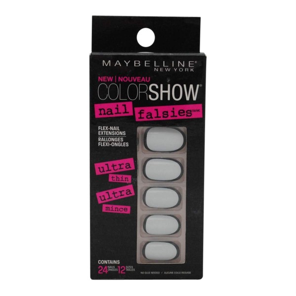 Maybelline Limited Edition Colorshow Nail Falsies - 10 Bright As White