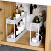 SPACEKEEPER Slim Rolling Storage Cart 4 Tier Bathroom Organizer Mobile