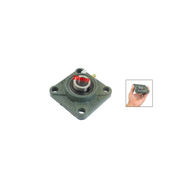 sourcingmap UCF204 20mm Mounted Block Cast Housing Self-aligning Pillow Bearing
